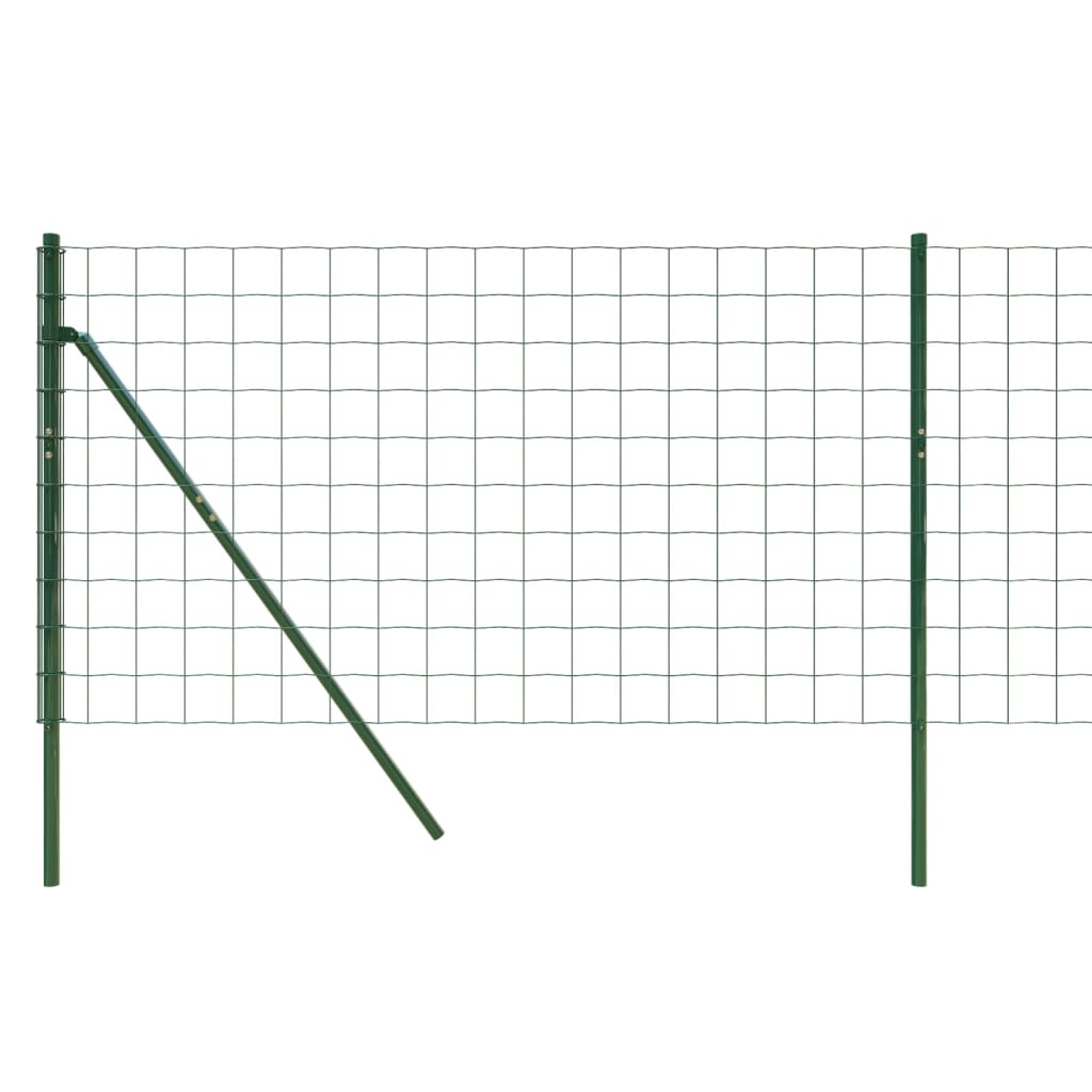 vidaXL Draadgaashek 1,1x10 m gegalvaniseerd staal groen