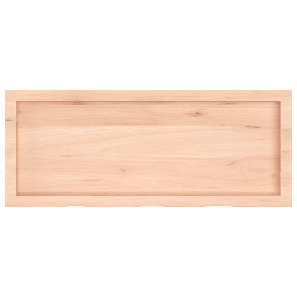 vidaXL Wandschap 100x40x(2-4) cm onbehandeld massief eikenhout