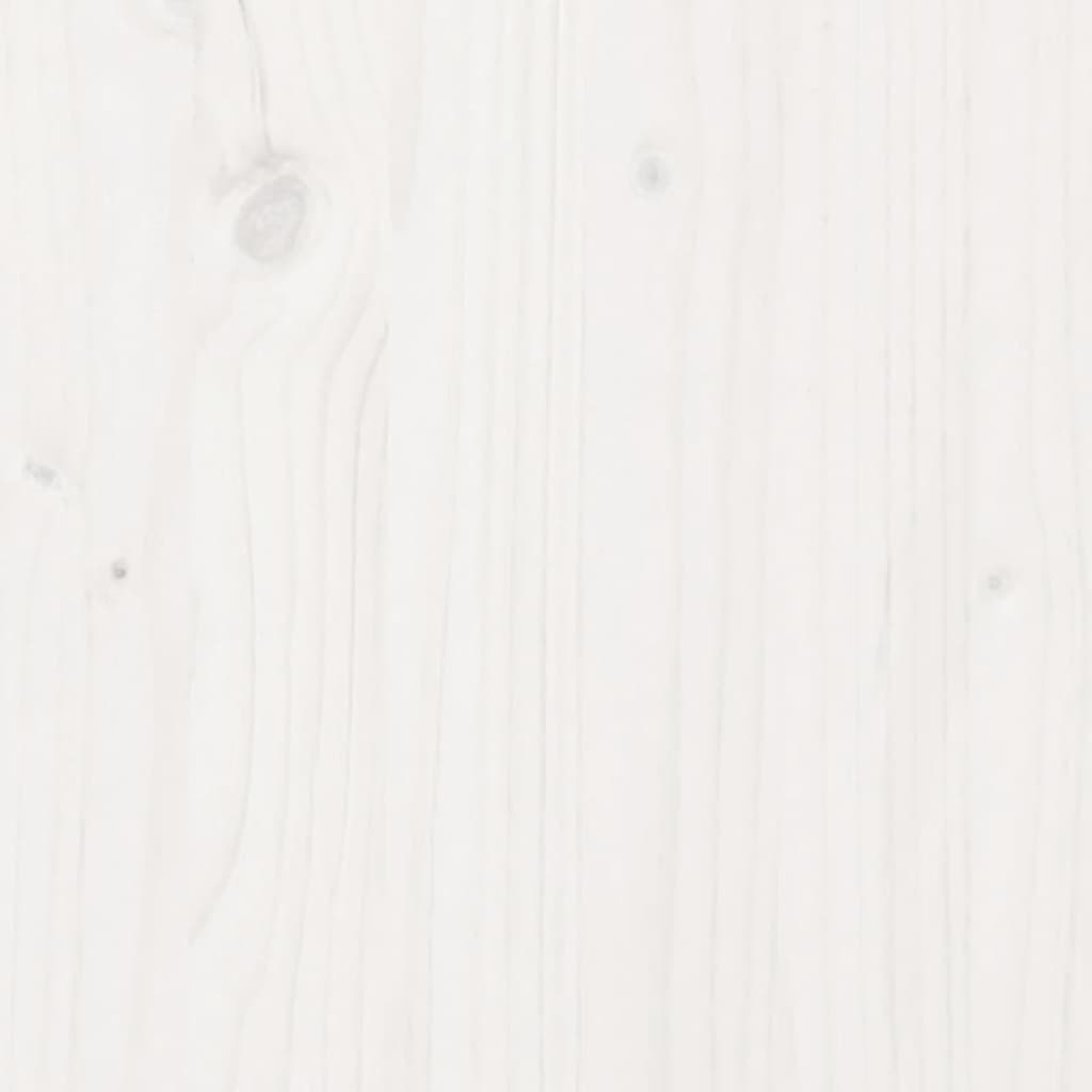 vidaXL 6-delige Loungeset met kussens massief grenenhout wit