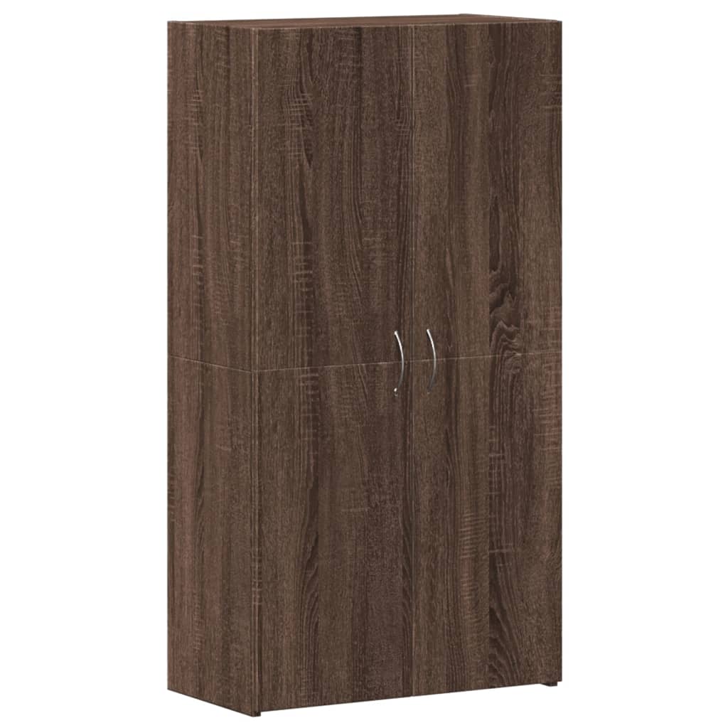 vidaXL Archiefkast 60x32x115 cm bewerkt hout bruin eikenkleur