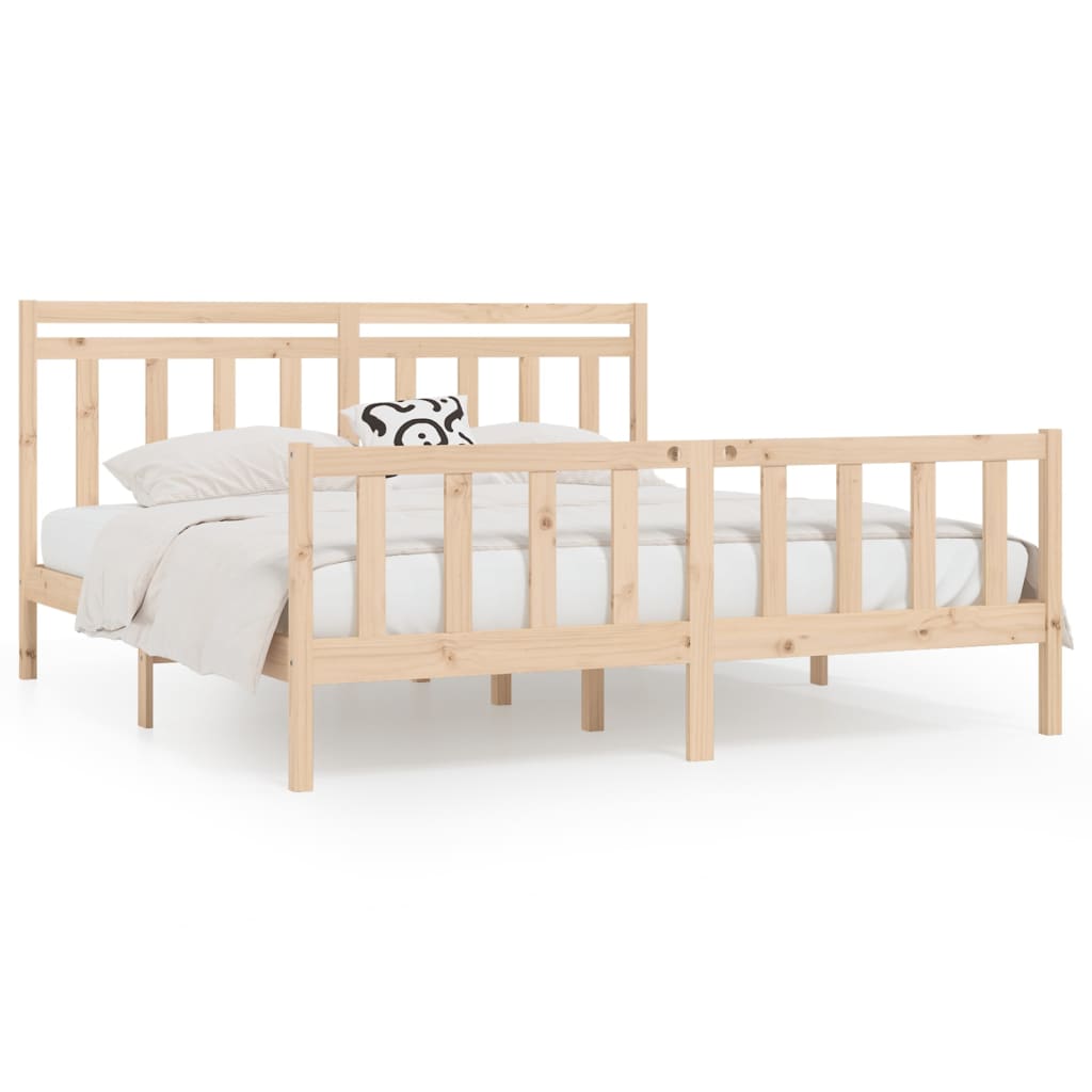 vidaXL Bedframe massief grenenhout 180x200 cm