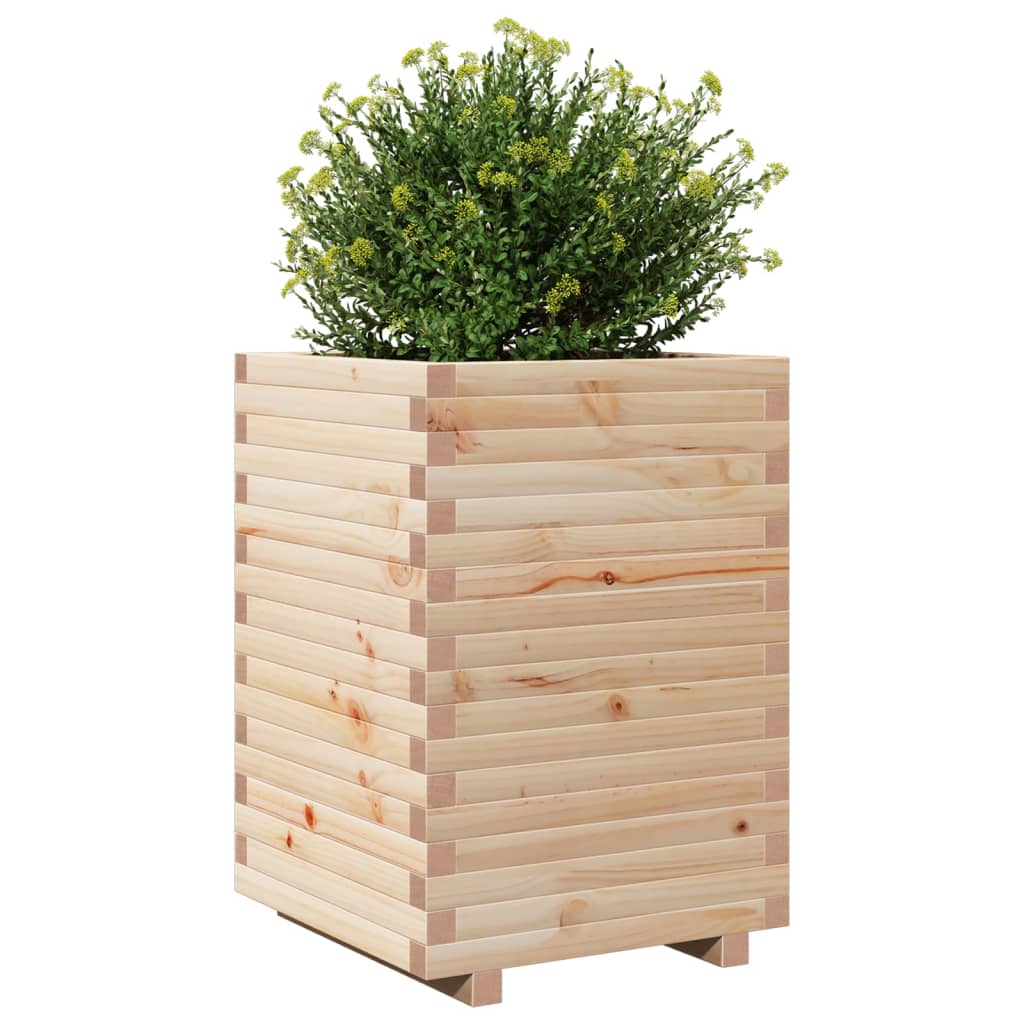 vidaXL Plantenbak 50x50x72 cm massief grenenhout