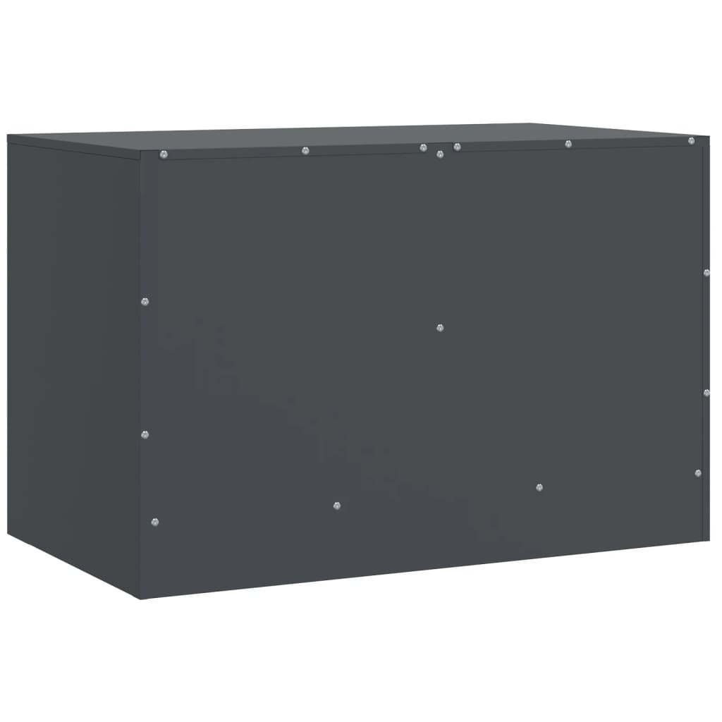 vidaXL Tv-meubel 67x39x44 cm staal antracietkleurig