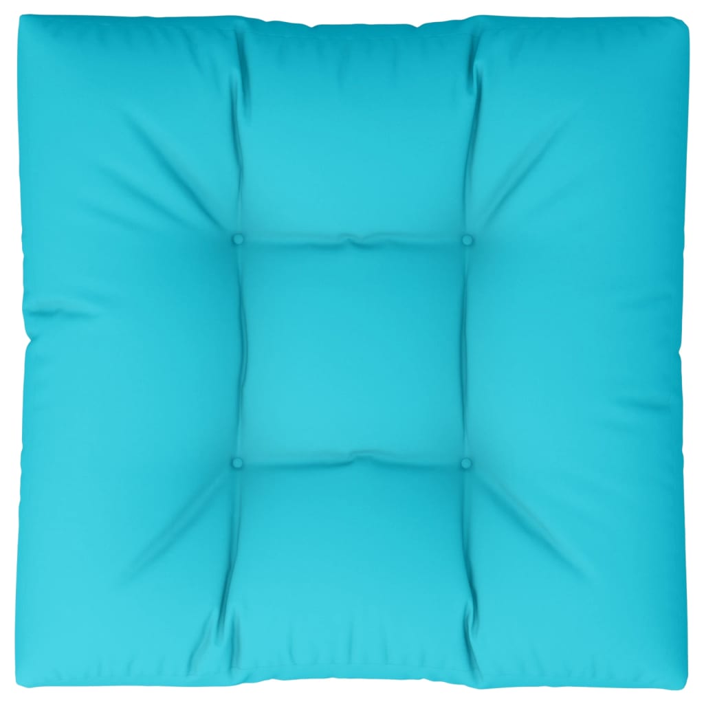 vidaXL Palletkussen 70x70x12 cm stof turquoise