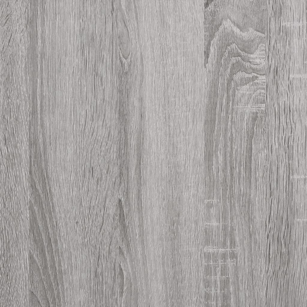 vidaXL Wandtafel 102x35x90 cm bewerkt hout grijs sonoma eikenkleurig