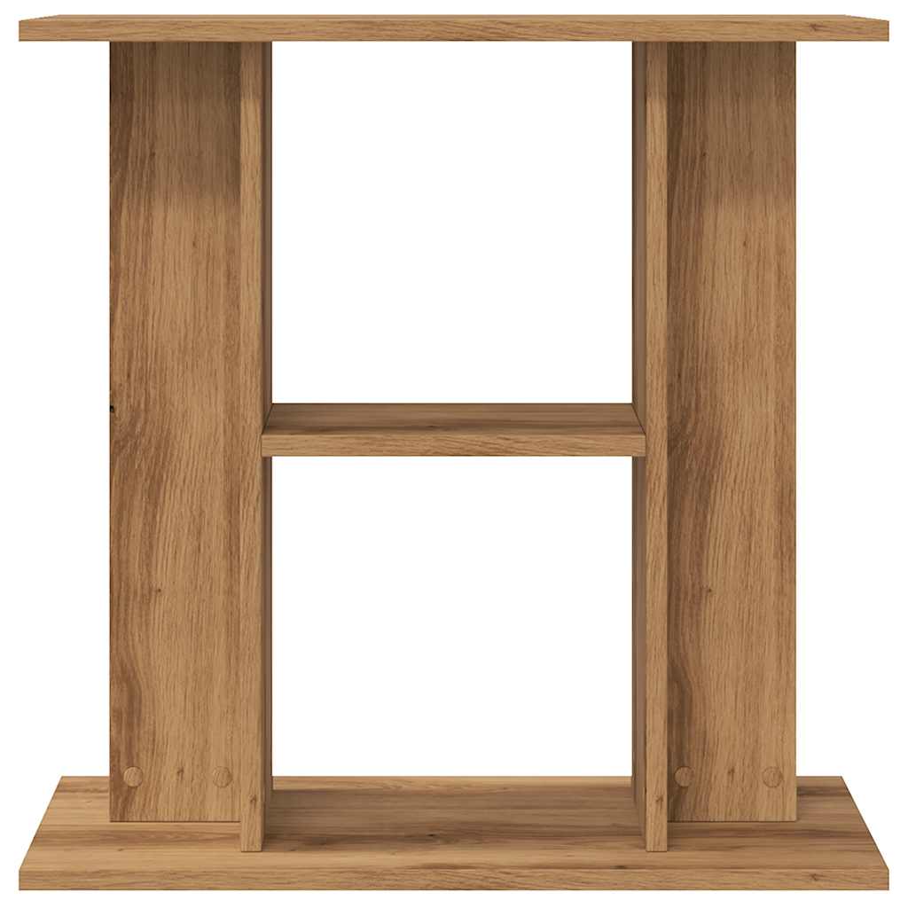 vidaXL Aquariumstandaard 60x30x60cm bewerkt hout artisanaal eikenkleur