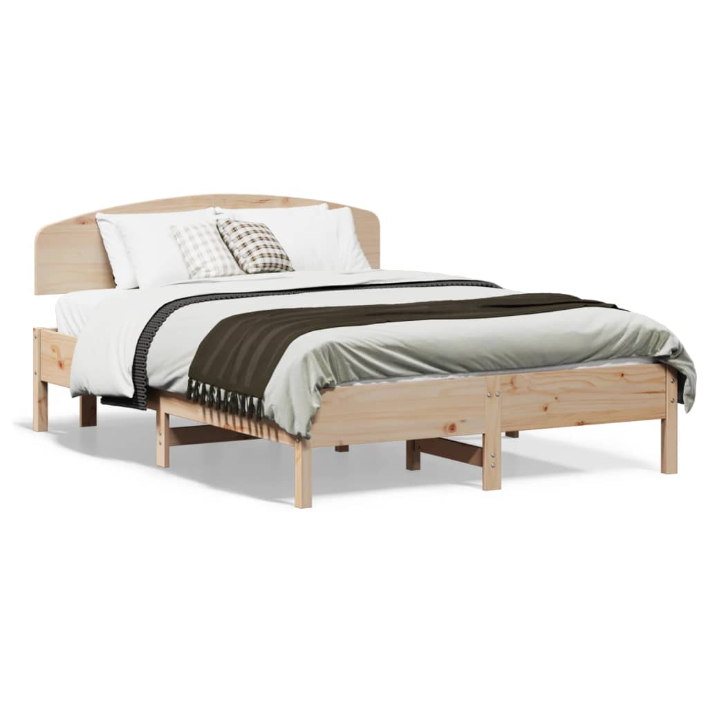 vidaXL Bedframe zonder matras massief grenenhout 120x190 cm