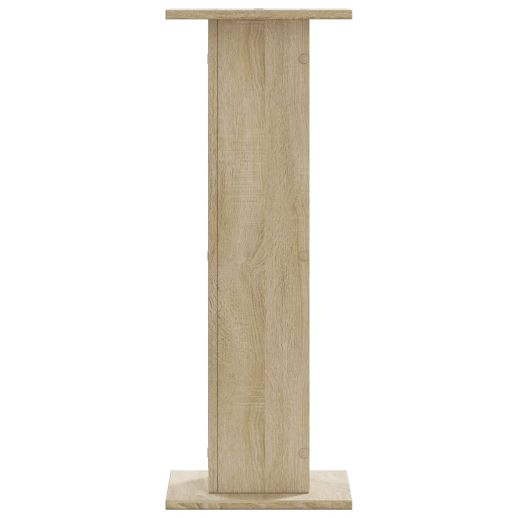 vidaXL Plantenstandaards 2 st 30x30x80 cm bewerkt hout sonoma eiken