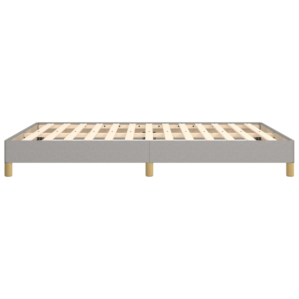 vidaXL Bedframe zonder matras stof lichtgrijs 140x200 cm