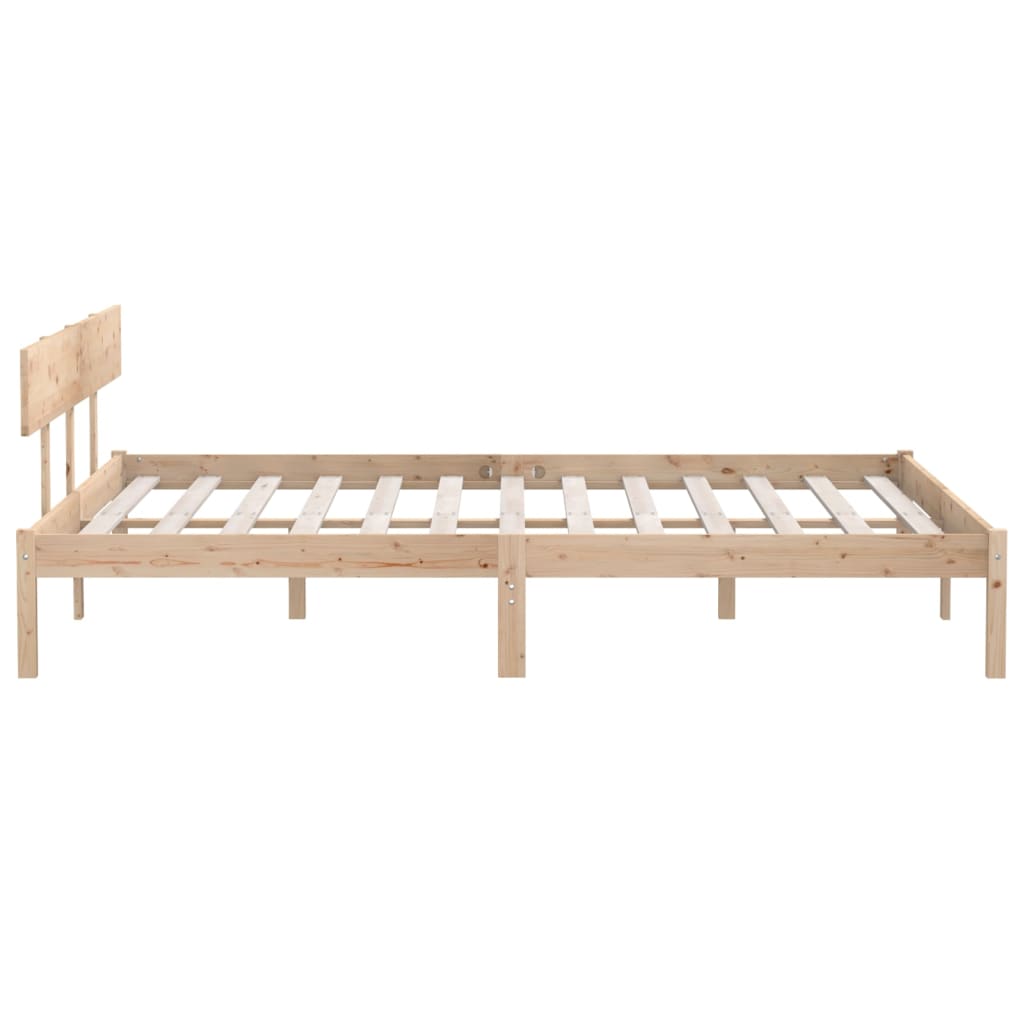 vidaXL Bedframe zonder matras massief hout 200x200 cm