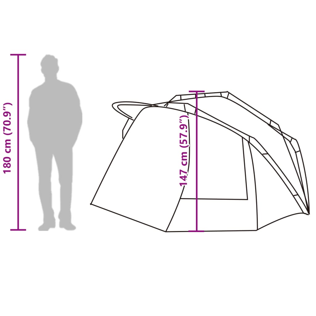 vidaXL Vistent 5-persoons waterdicht camouflage