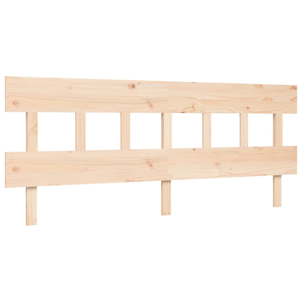 vidaXL Bedframe met hoofdbord massief hout 200x200 cm