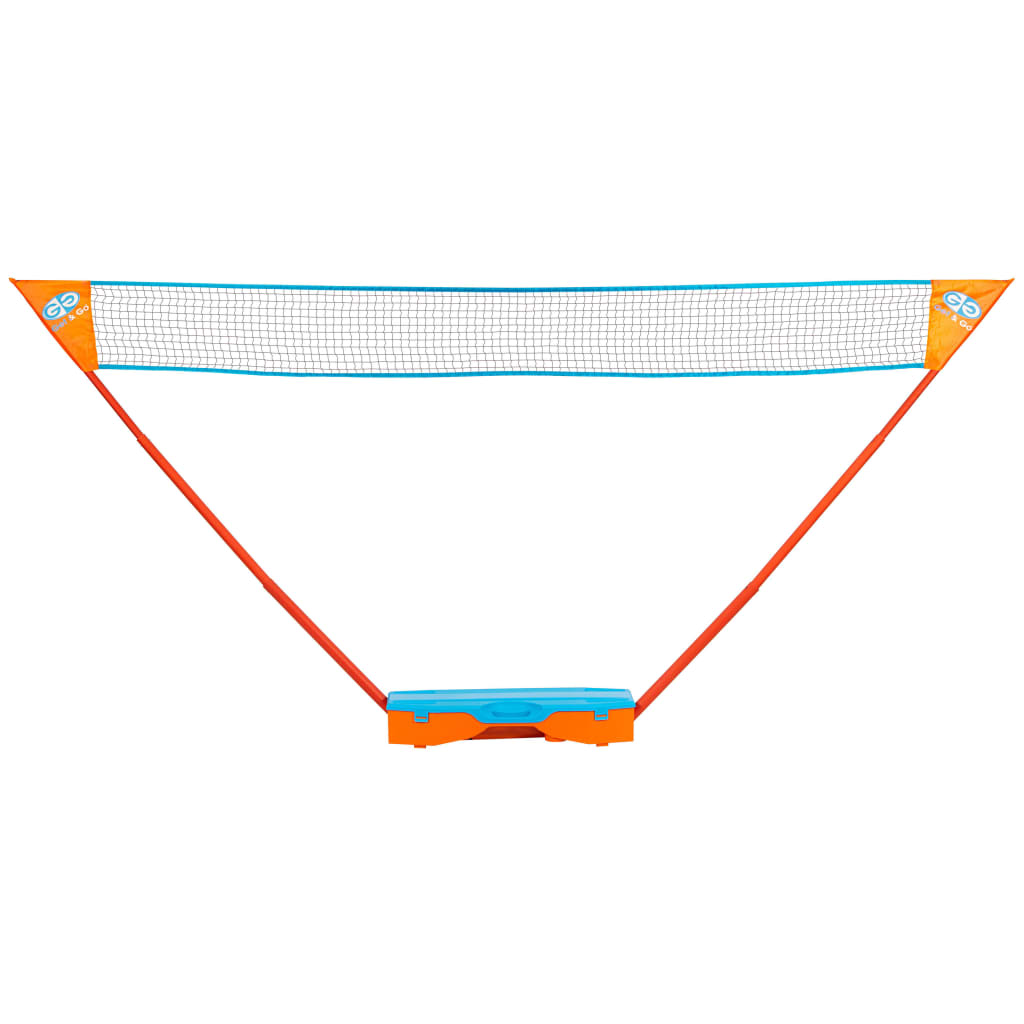 Get & Go Instant Badmintonspeelset blauw en oranje