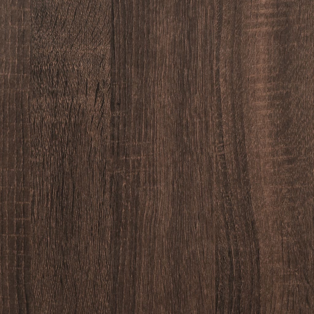 vidaXL Badkamerspiegelkast 42x12x60 cm bewerkt hout bruin eikenkleurig